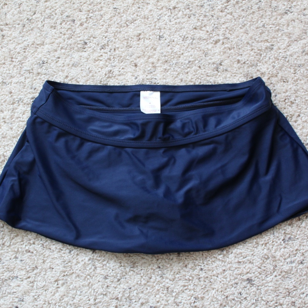 NWOT! Navy Blue Merona Swim Skirt Bottoms